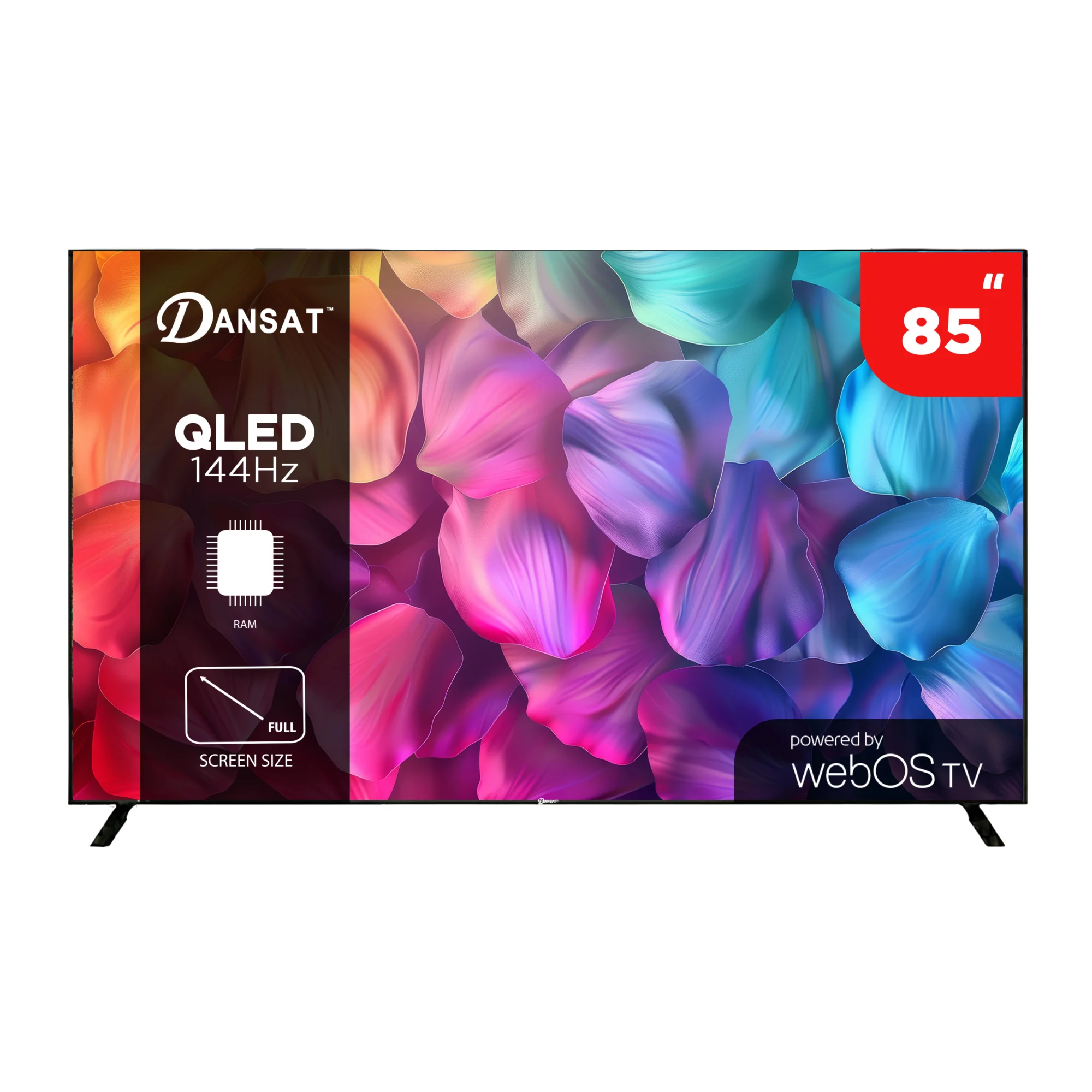شاشة دانسات 85 بوصة ذكية كيو ليد بجودة 4كي 144 هرتز DTD85QLED144HZ ...